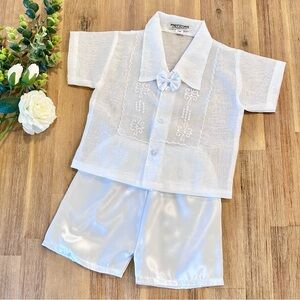 Baby Barong Set White